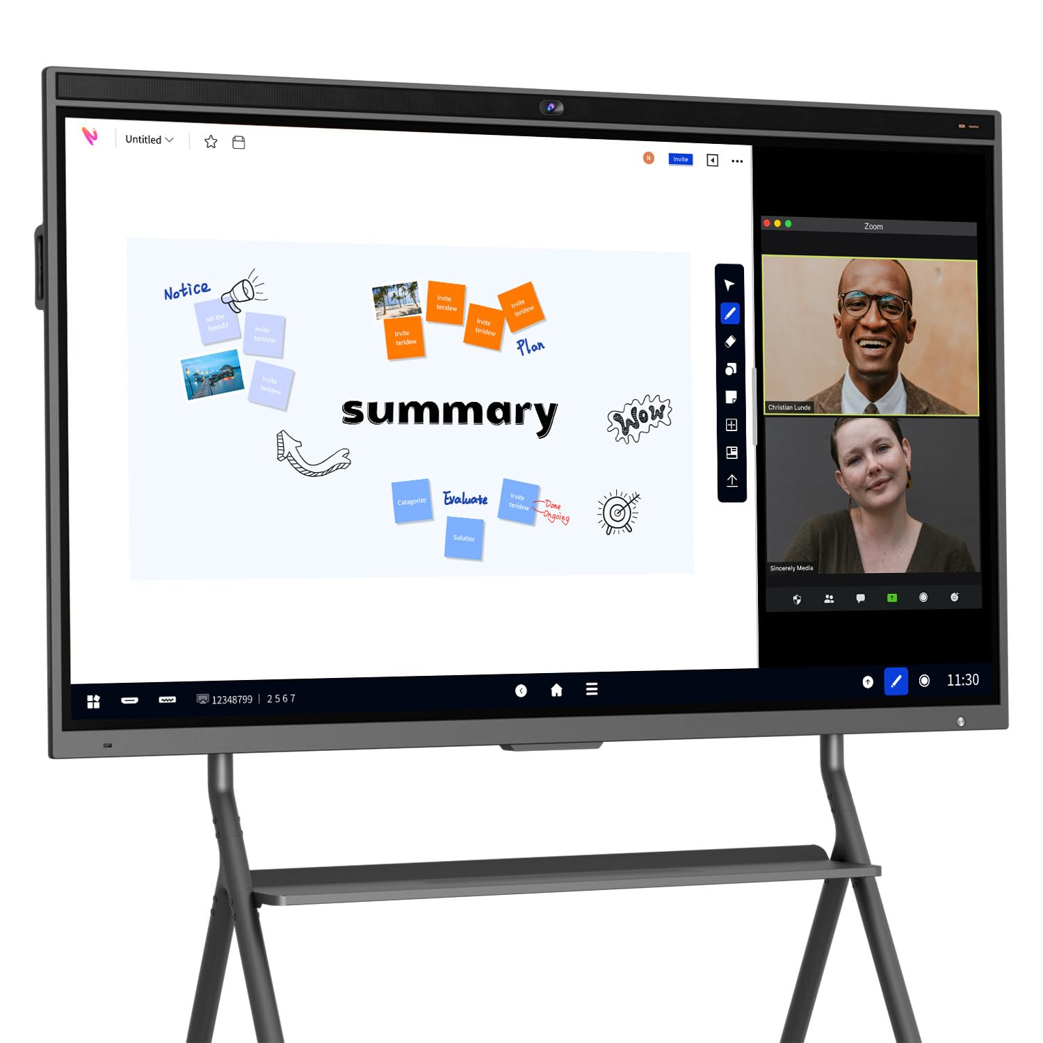 Amazon.com : NearHub 75'' Interactive Smart Whiteboard,AI -Powered